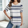 Blouse Décontractée À Rayures