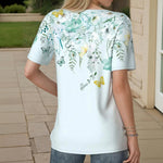 Blouse Décontractée À Imprimé Floral