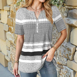 Blouse Rayée Décontractée
