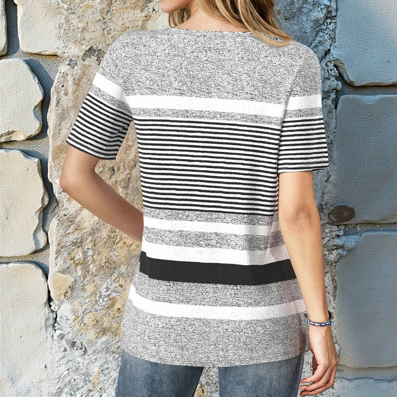 Blouse Rayée Décontractée