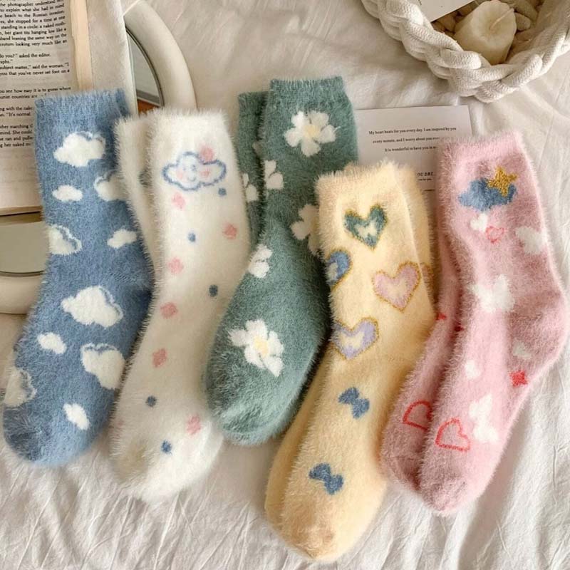 Chaussettes Chaudes En Peluche