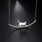 Collier Pendentif Chat Créatif