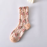 Chaussettes Fleuries Décontractées