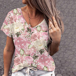 T-Shirt Floral Décontracté