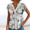 Blouse Décontractée À Imprimé Floral