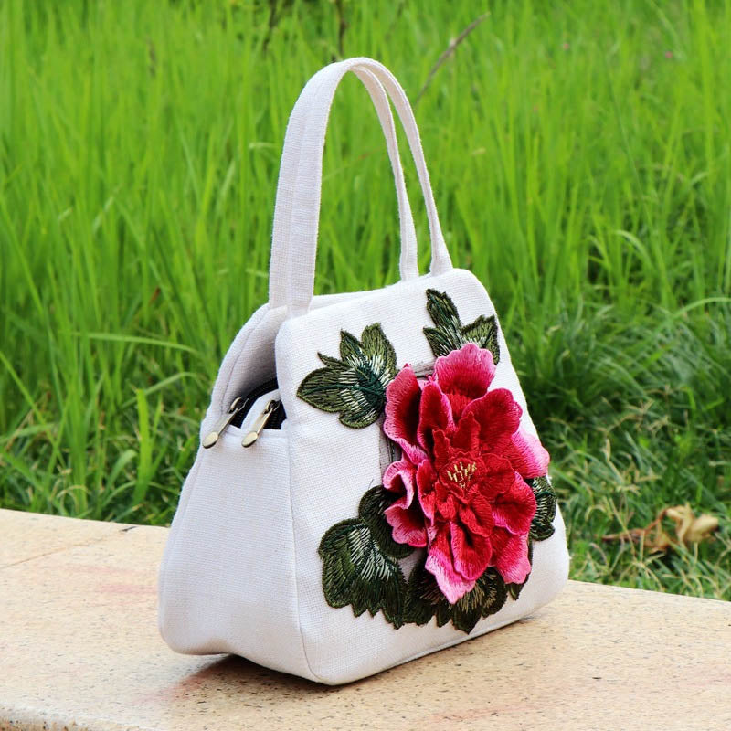 Sac Ethnique Broderie Florale