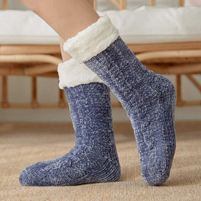 Chaussettes Chaudes En Peluche