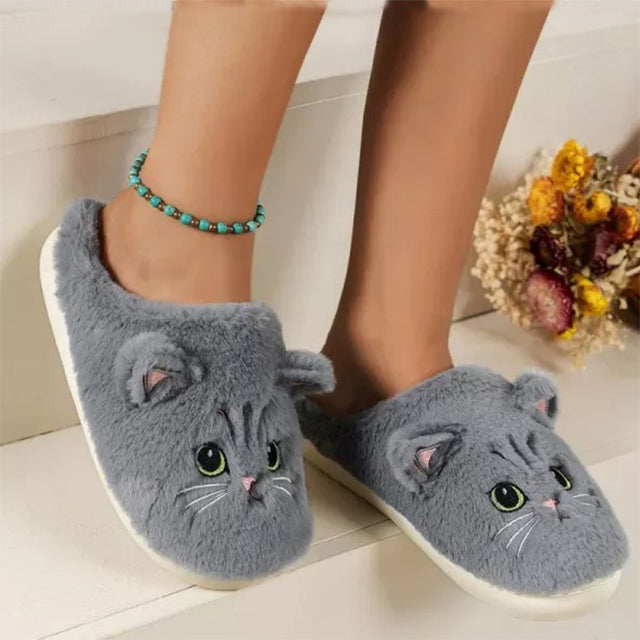 Pantoufles Chaudes Pour Chat En Peluche