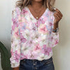 Blouse Décontractée À Imprimé Floral