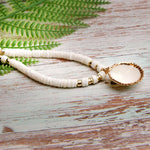 Collier Perlé Avec Pendentif Coquillage