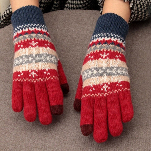 Gants Tricotés Chauds