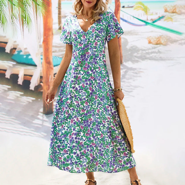 Robe Décontractée À Imprimé Floral