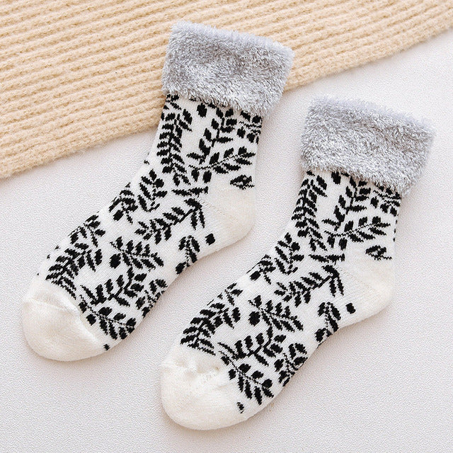 Chaussettes En Peluche Chaudes