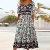 Robe Plissée À Fleurs Vintage
