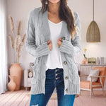 Cardigan Tricoté Décontracté