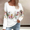 Blouse Élégante À Imprimé Floral