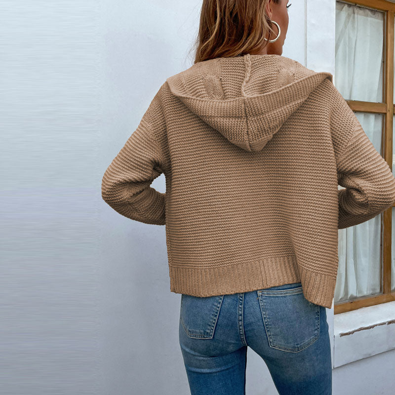 Cardigan Tricoté Décontracté