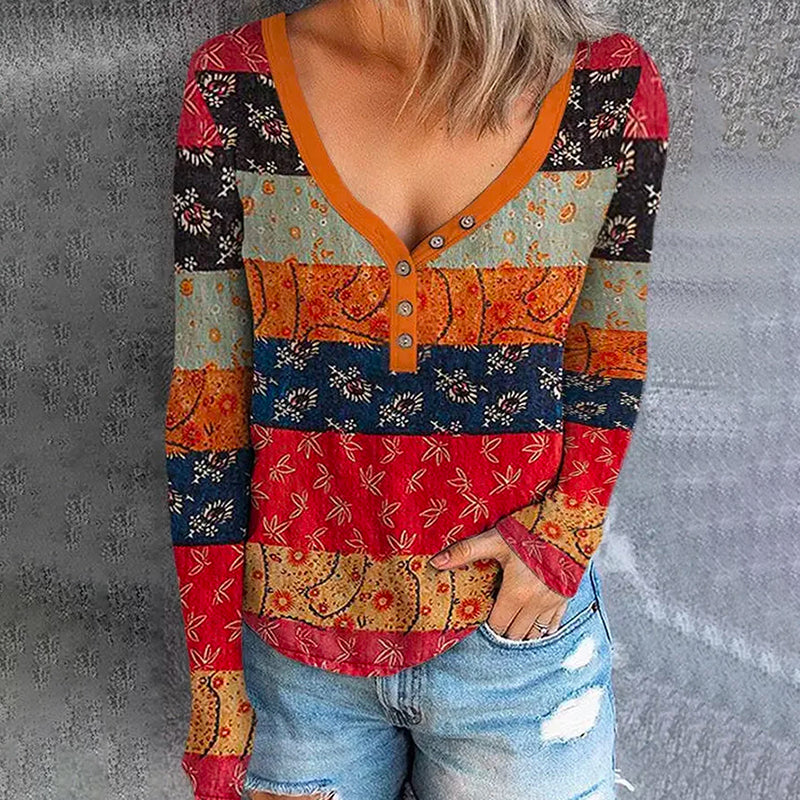 Blouse Colorée Vintage