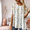 Blouse Décontractée À Imprimé Floral