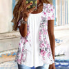 Blouse À Imprimé Floral Double Épaisseur