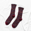 Chaussettes Jacquard Florales Vintage