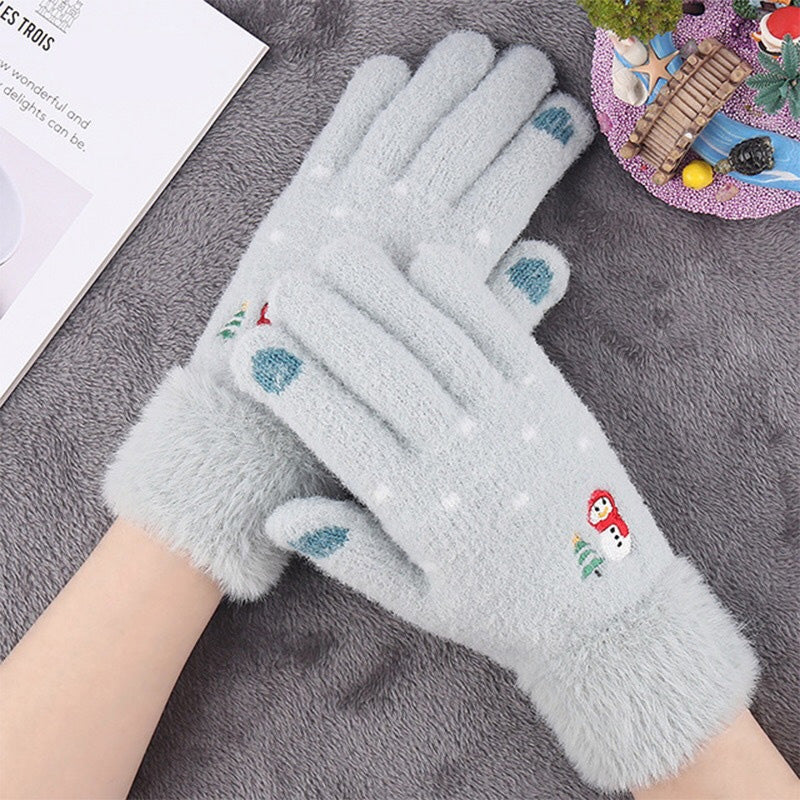 Gants Chauds En Peluche De Dessin Animé