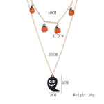 Collier Pendentif Citrouille D'Halloween