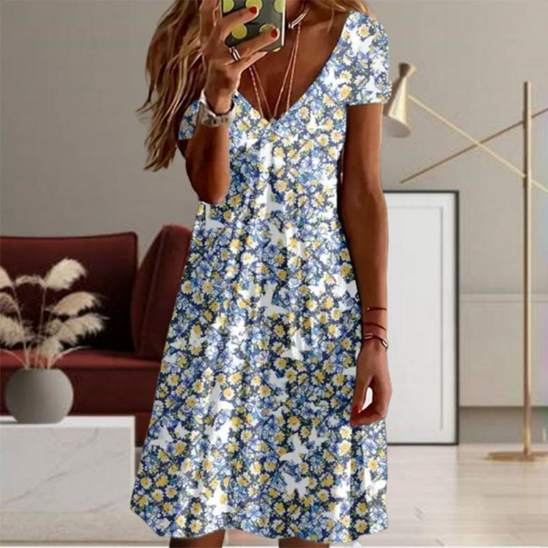 Robe Décontractée À Imprimé Floral