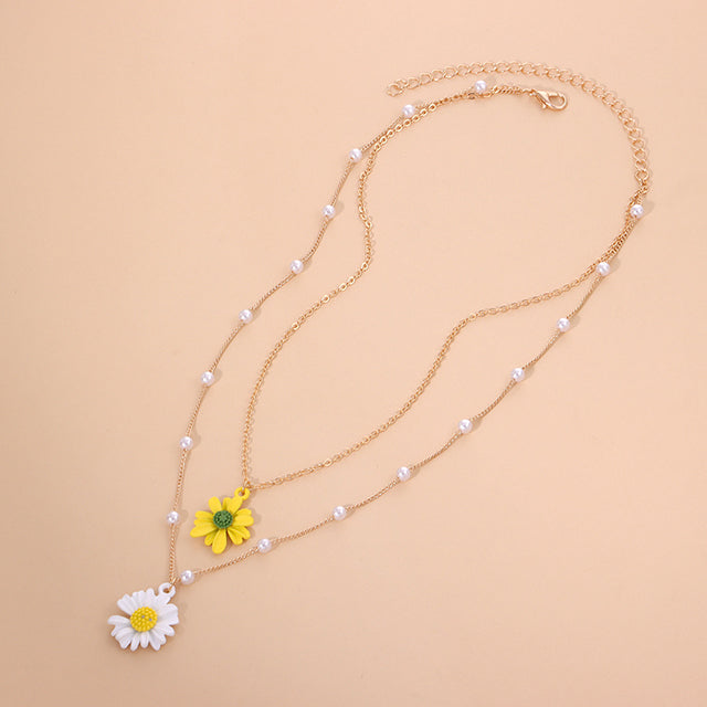 Collier Pendentif Marguerite