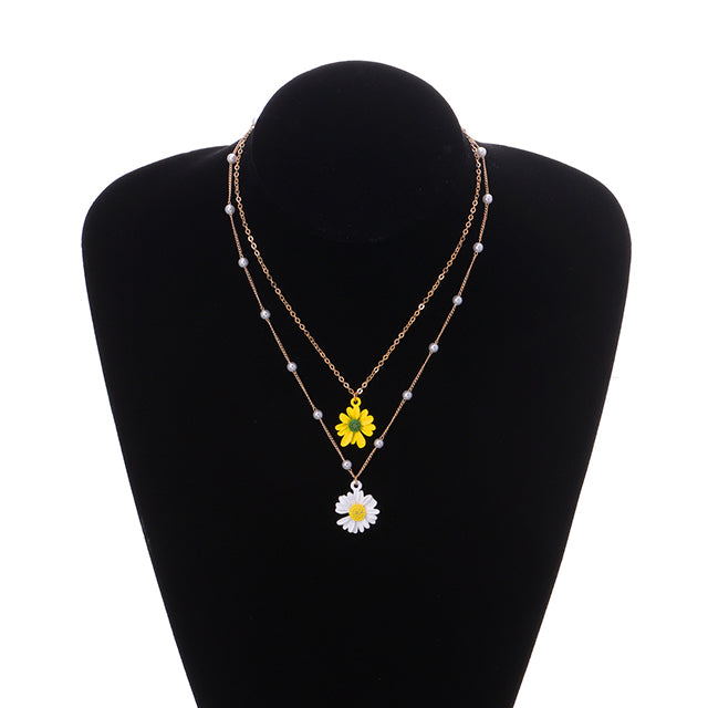 Collier Pendentif Marguerite