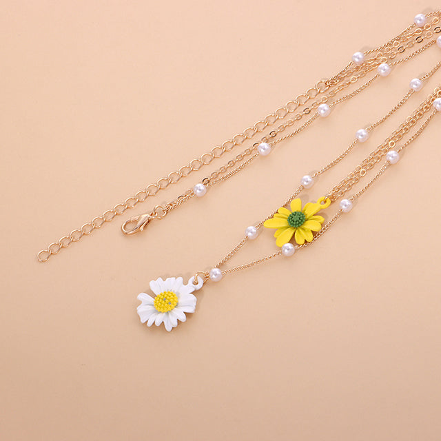 Collier Pendentif Marguerite