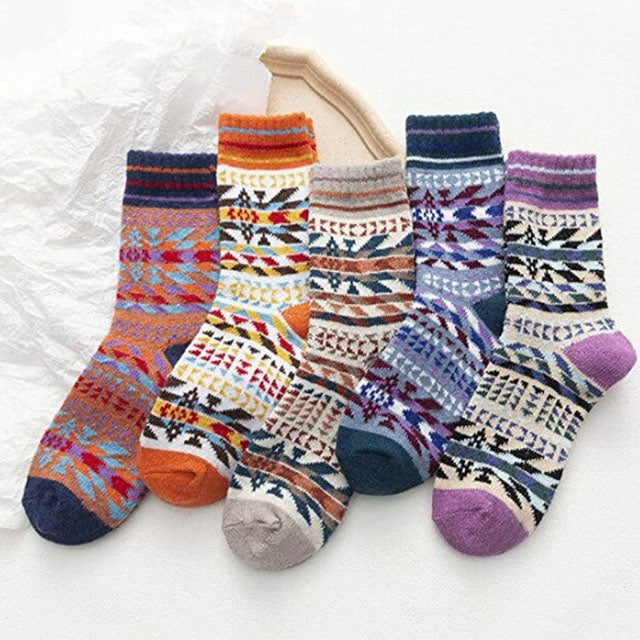 Lot De 5 Paires De Chaussettes Imprimées