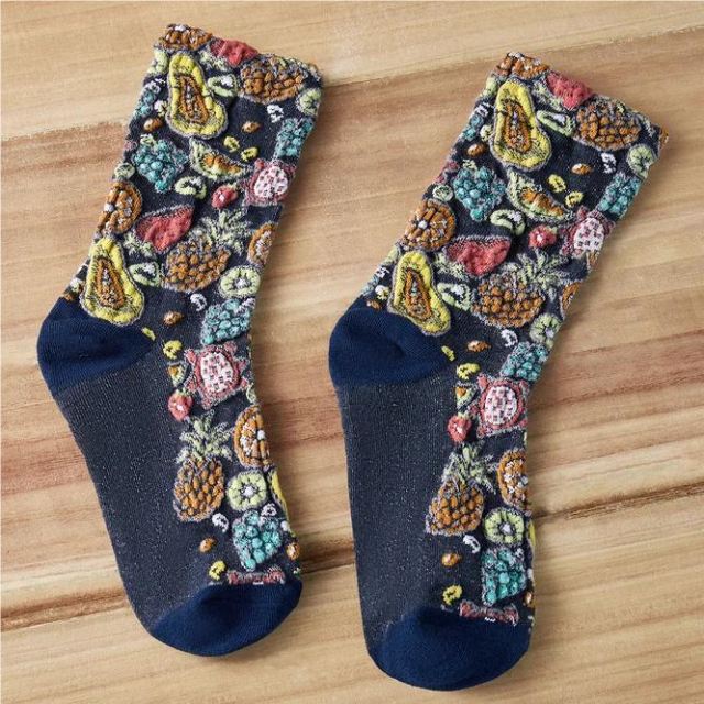 Chaussettes Décontractées De Style Ethnique