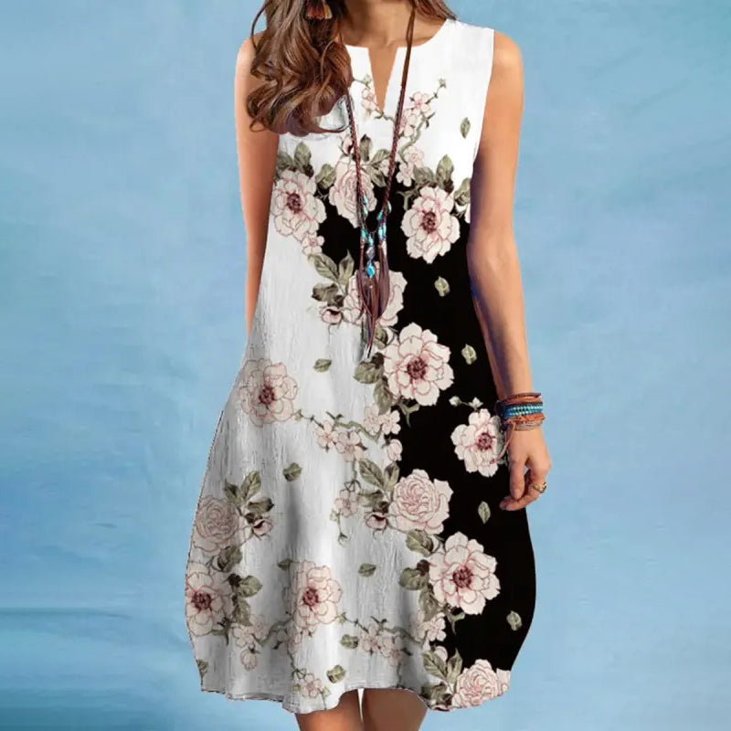 Robe Décontractée À Imprimé Floral