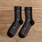 Chaussettes Fleuries Ethniques Vintage