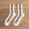 Chaussettes Fleuries Ethniques Vintage