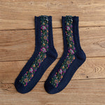 Chaussettes Fleuries Ethniques Vintage