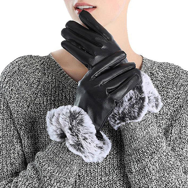 Gants En Peluche Chauds À Écran Tactile