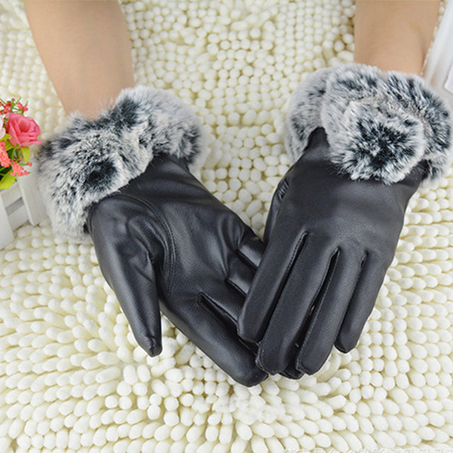 Gants En Peluche Chauds À Écran Tactile