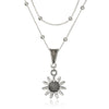 Collier Pendentif Tournesol Vintage