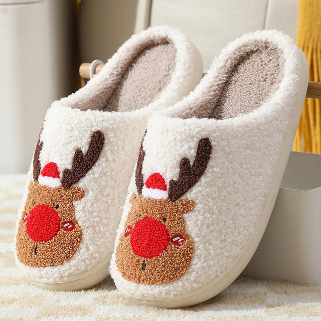 Chaussons De Maison Chauds De Noël