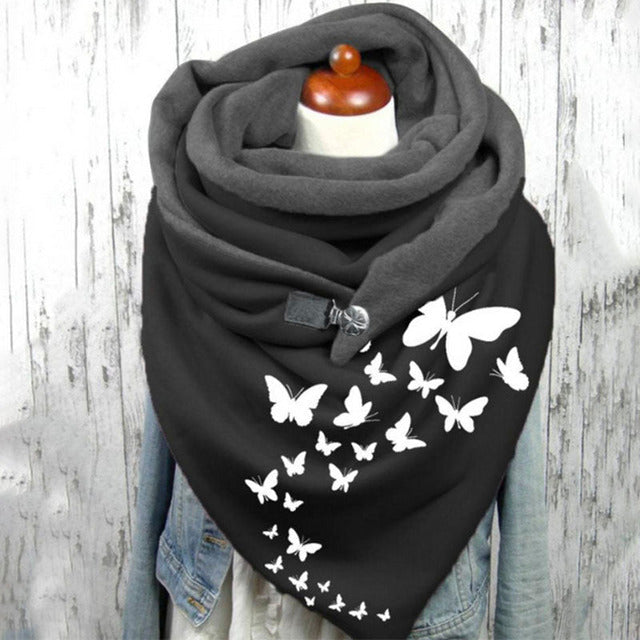 Foulard Chaude À Imprimé Papillon