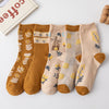 Lot De 5 Paires De Chaussettes À Fleurs