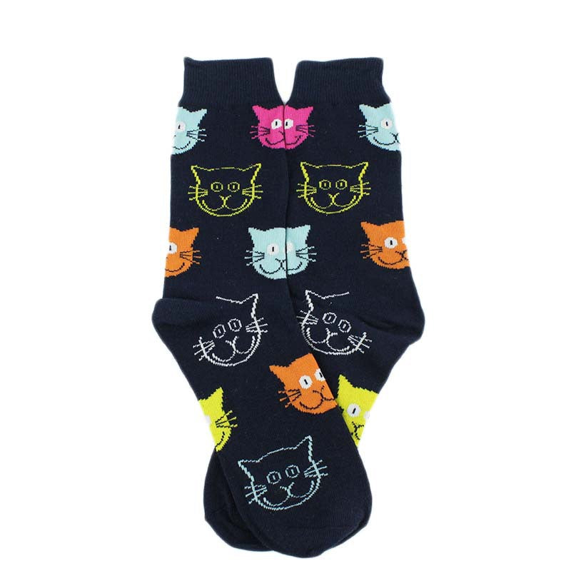 Chaussettes Décontractées À Motif De Chat