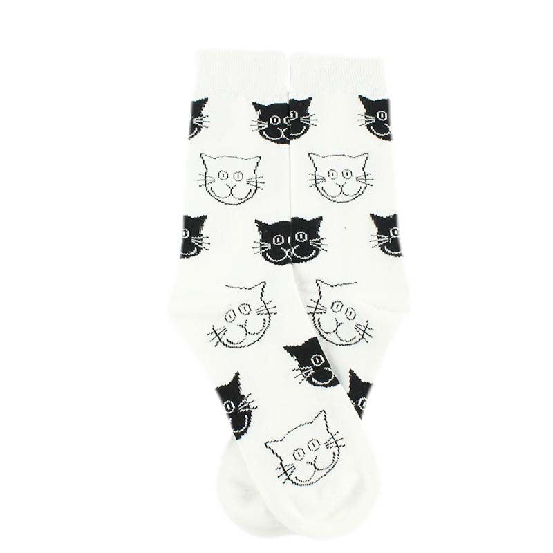 Chaussettes Décontractées À Motif De Chat