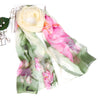 Foulard En Soie À Imprimé Floral