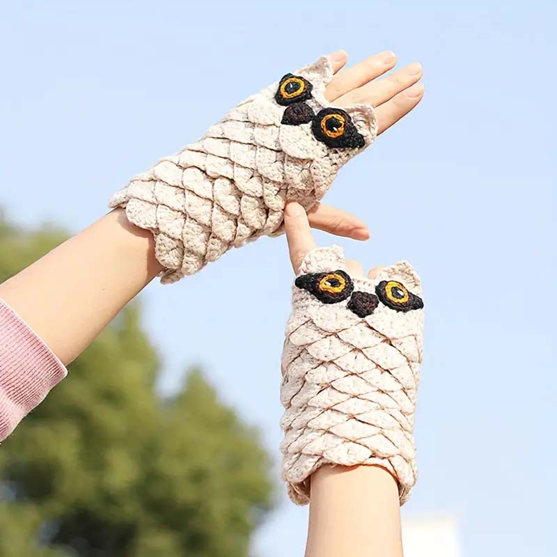 Gants De Hibou De Dessin Animé