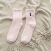 Chaussettes En Peluche Motif Chat