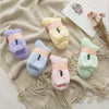 Chaussettes En Peluche Motif Chat