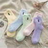 Chaussettes En Peluche Motif Chat